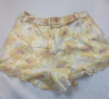 Forever 21 Yellow Floral Dress Shorts Size S