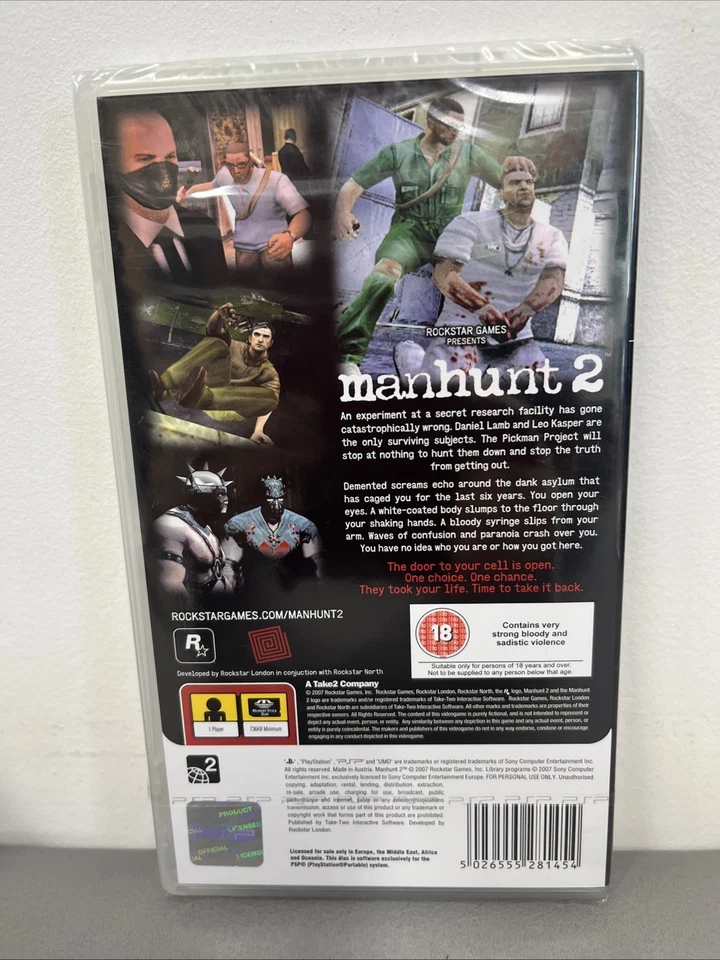 Sony PSP Manhunt 2 New Sealed - Image 2 of 4