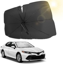 Windshield Sun Shade Umbrella, Upgraded 360  Rotation Bendable Shaft Handle, Fo