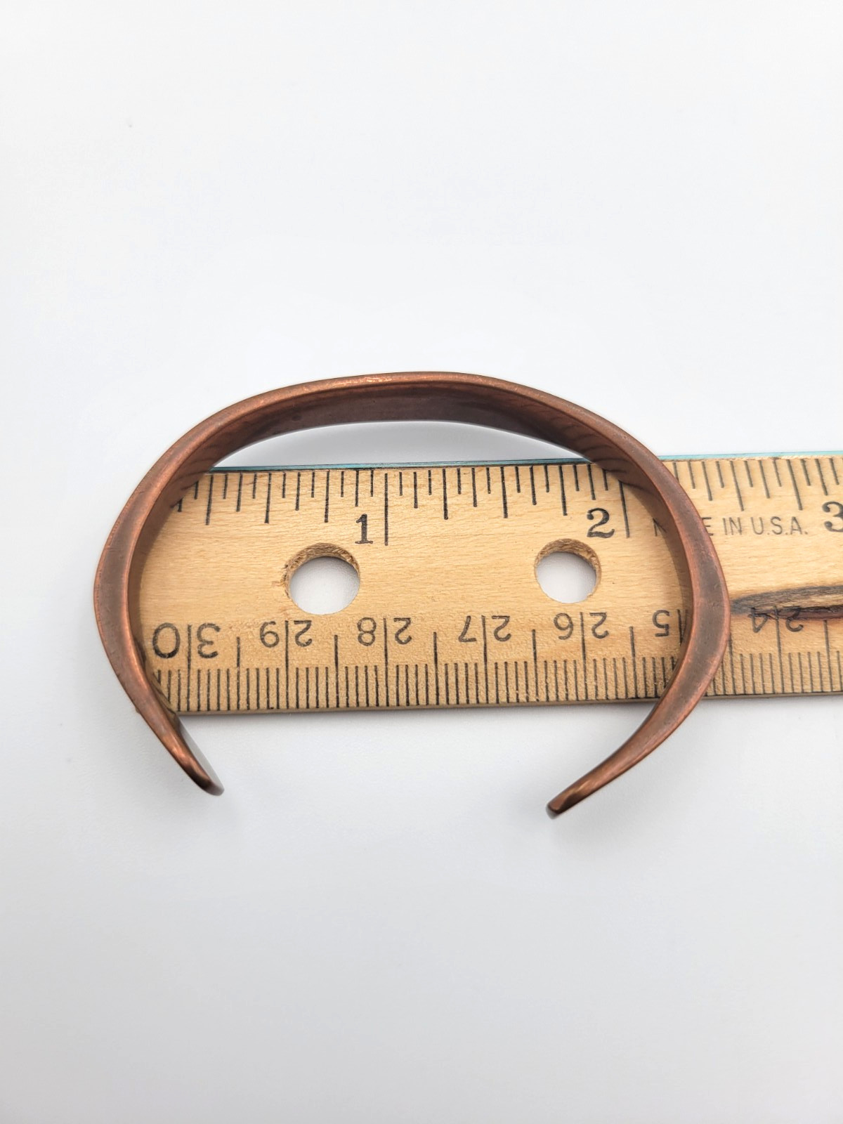 Artisan Solid Brushed Copper Cuff Minimalist Brac… - image 7