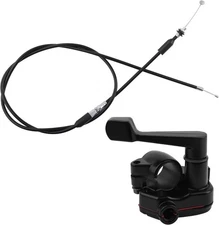 7/8'' Thumb Throttle Kit with Cable - Aluminum for 50-250cc ATV & Mini Bike