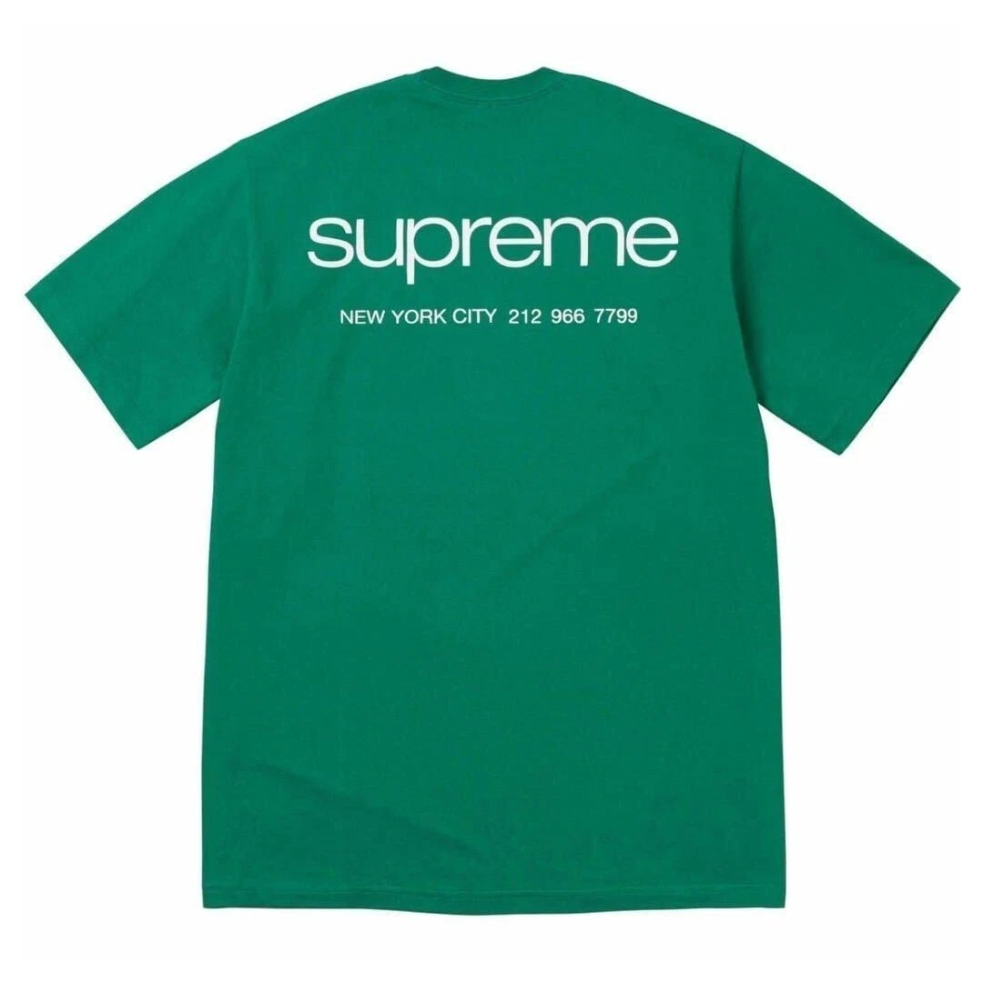 (XL) Tee shirt 23aw Supreme NYC Light Pine Supreme Back Print XL taille verte