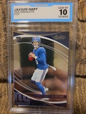 2025 Paninj Absolute Football #137 Jaxon Dart Gem Mint 10 Rookie Card