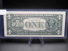 1988 US $1 Federal Reserve Note Error Partial Portrait Missing Serial A51215299B — photo 4
