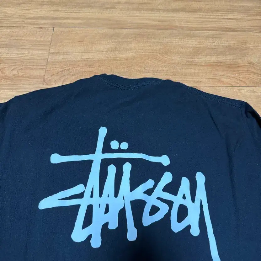 Stussy Black Short Sleeve T-Shirt, Size L, Authentic thumbnail 2