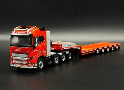 WSI 1/50 VOLVO Lowloader トレーラー Volvo FH5 8x4 manoovr lowloader trailer 