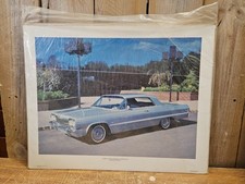 1964 Chevrolet Impala Super Sport Poster VTG Power Graphics NOS 20”x16” Rare HTF