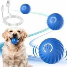 Smart Dog Toy Ball USB Electronic Interactive Pet ToyAutomatic Moving Bouncing