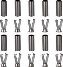 10 Sets Shoelace Tips, Alloy Aglet Shoe Lace End Tips Hoodie String Ends Cyli...