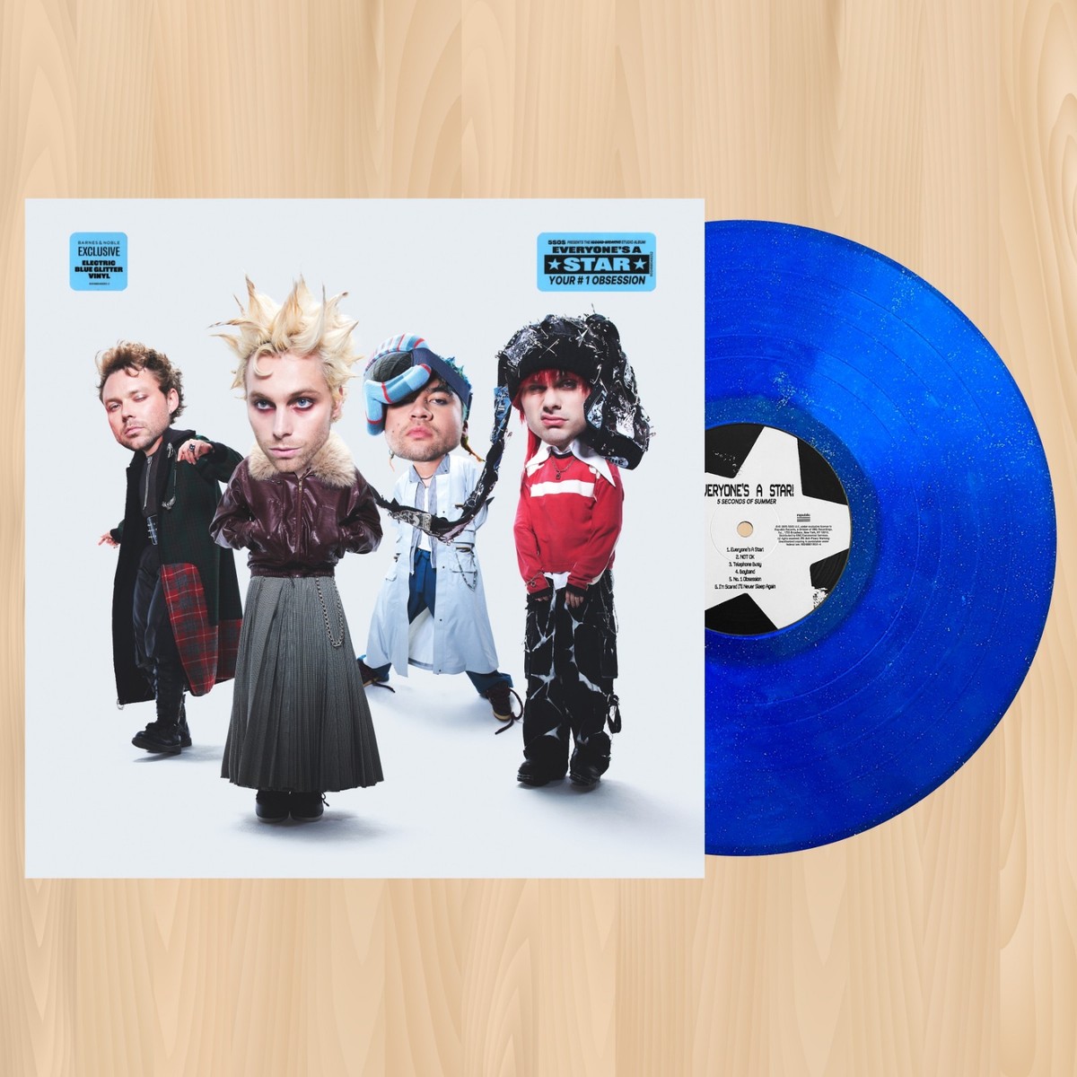 BLUE VINYL---- 5 Seconds of Summer EVERYONE'S A STAR! Exclusive LP