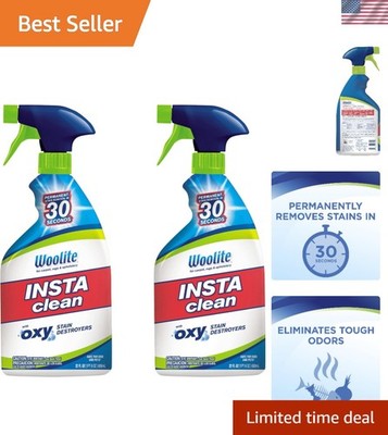 Fast-Acting InstaClean Stain Solution: 2 Pack, Eliminates Tough Stains 44oz