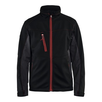 Blakläder Softshell Jacke Service Plus schwarz rot Unisex-Größe: M