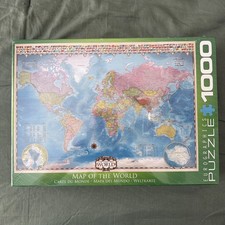 1000 PIECE JIGSAW PUZZLE MAP OF THE WORLD New. Sealed.