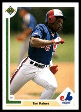 Tim Raines 1991 Upper Deck #143 Expos MLB READ FREE SHIPPING AutographDen