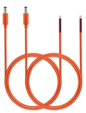 2-Pack 16AWG DC5521 Power Pigtail Cable 1M 5.5x2.1mm Male to Wire