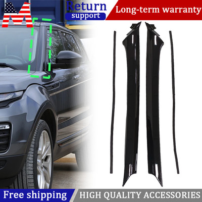 Fit For 2012-19 Range Rover Evoque Left&Right Wind Shield A Pillar Trim Molding