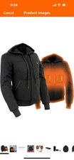 Nexgen Heat Women's Heated Hoodie Jacket - MPL2713SET Black - 3 Level, Motorcycl
