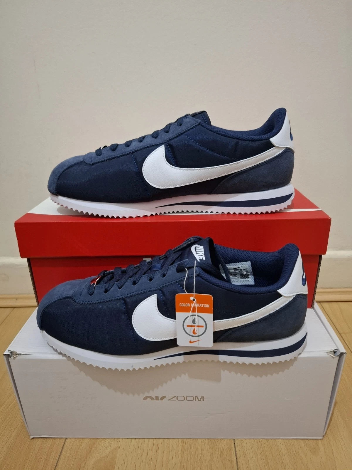 New Nike Cortez Textile Midnight Navy Men's UK SIZE 8.5 EU 43