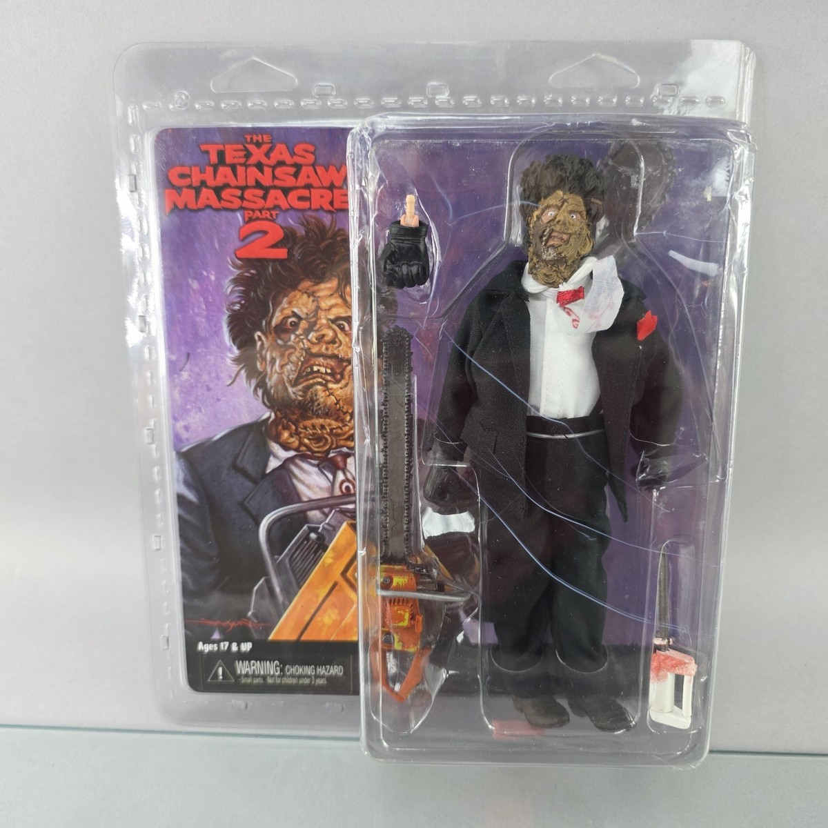 NECA 8 inch The Texas Chainsaw Massacre 2 Leatherface Clothed