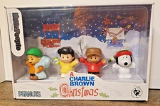 Little People CHARLIE BROWN CHRISTMAS Collector Special Edition Set Peanuts NEW