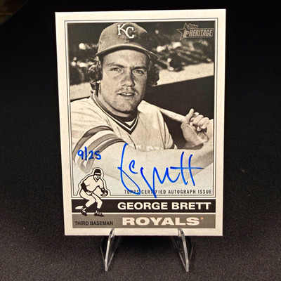 2025 Topps Heritage High Number Real One Autograph George Brett /25