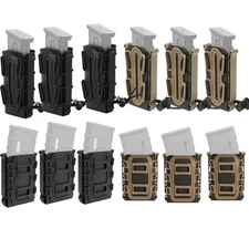 1/2/3pcs Tactical Molle Magazine Pouch 5.56 9mm Rifle Rifle Mag Carrier Holder