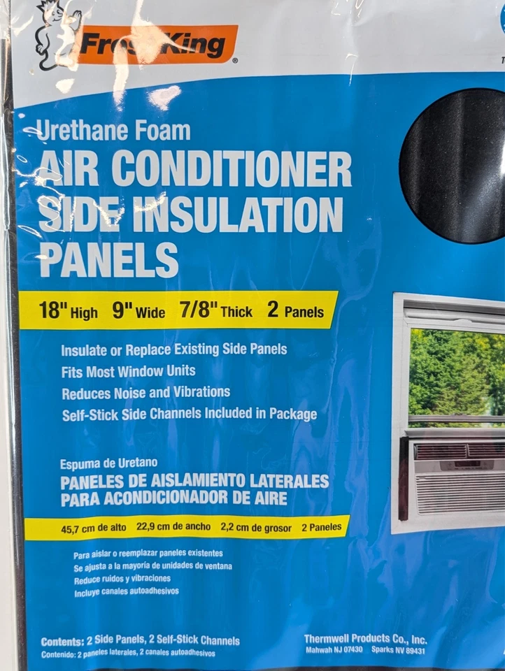 Paneles aislantes laterales de espuma para aire acondicionado y ventana 18 x 9 x 7/8 AC-207 Foto 3 de 4