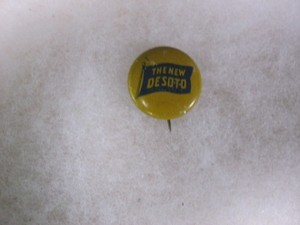 DESOTO CAR VINTAGE Button