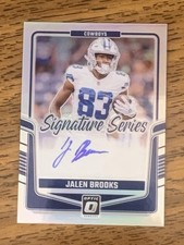 Jalen Brooks 2024 Panini Donruss Optic Signature Series Holo Auto