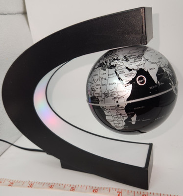 Magnetic Levitation Floating Globe with LED Lights 3 inch Map Globe with C Shape