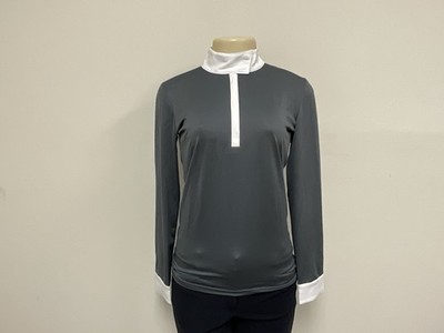 New With Tag Lotus Romeo Women's Grey Summer Riding Shirt Long Sleeve Size S
