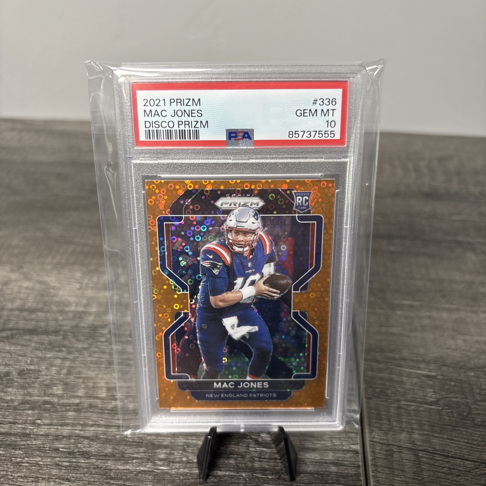 2021 Panini Prizm - Rookie Mac Jones #336 Orange Disco Prizm (RC)