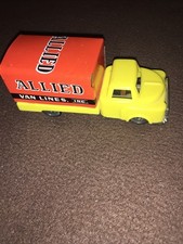 VINTAGE TIN LITHO FRICTION TOY TRUCK ALLIED VAN LINES 4" LONG MADE IN JAPAN