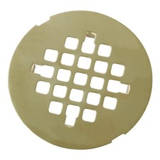 Brushed Gold Snap-in Shower Floor Drain Cover,4-1/4" OD Round Shower Strainer...