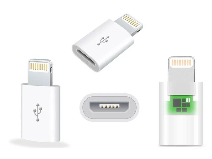 5PCS Micro USB to 8Pin Data Cable Adapter android to iPhone Converter For iPhone - Image 2 of 3