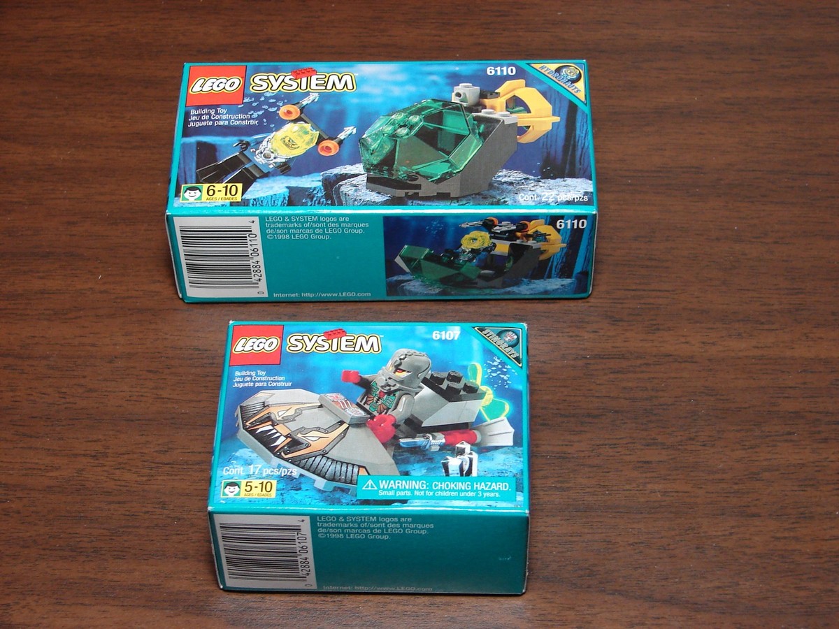 LEGO Aquazone: Recon Ray (6107) + Solo Sub (6110) - Brand New | eBay