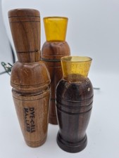 Lote de 3 Duck Call de colección: Harry B. Dye "Dye-Call" + Herter's 473 Widgeon/Pinta