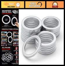 18MM Oil Drain Plug Crush Washer Gasket Seal Ring - Aluminum - 20 Pack for Honda