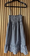 Tory Burch Convertible Gingham beach dress, small, RRP $395