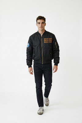 black off bomber jacket