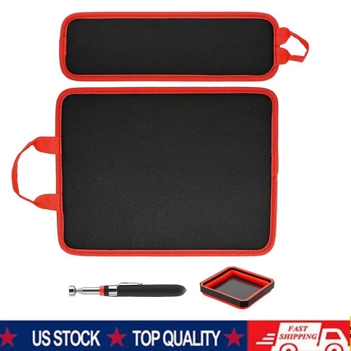 New 2 Magnetic Tool Mats & 1 Magnetic Parts Trays & 15 lb Telescoping Pickup Pen