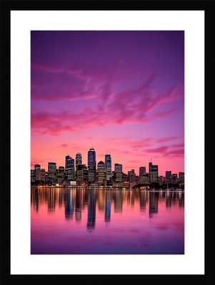Lebendiger Hafen von Sydney gerahmtes Wandbild Poster Leinwanddruck Bild