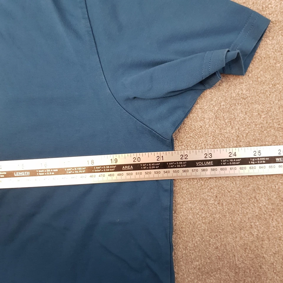 Camiseta Paul Smith Para Hombres XL Azul Surf Patineta Logo Informal Mod Ska Ajustada Foto 4 de 4