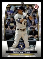 Christian Yelich 2023 Bowman #23 Milwaukee Brewers FREE SHIPPING