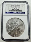 2007-W $1 American Eagle NGC MS69 WEST POINT 1 oz Silver Coin EARLY RELEASE