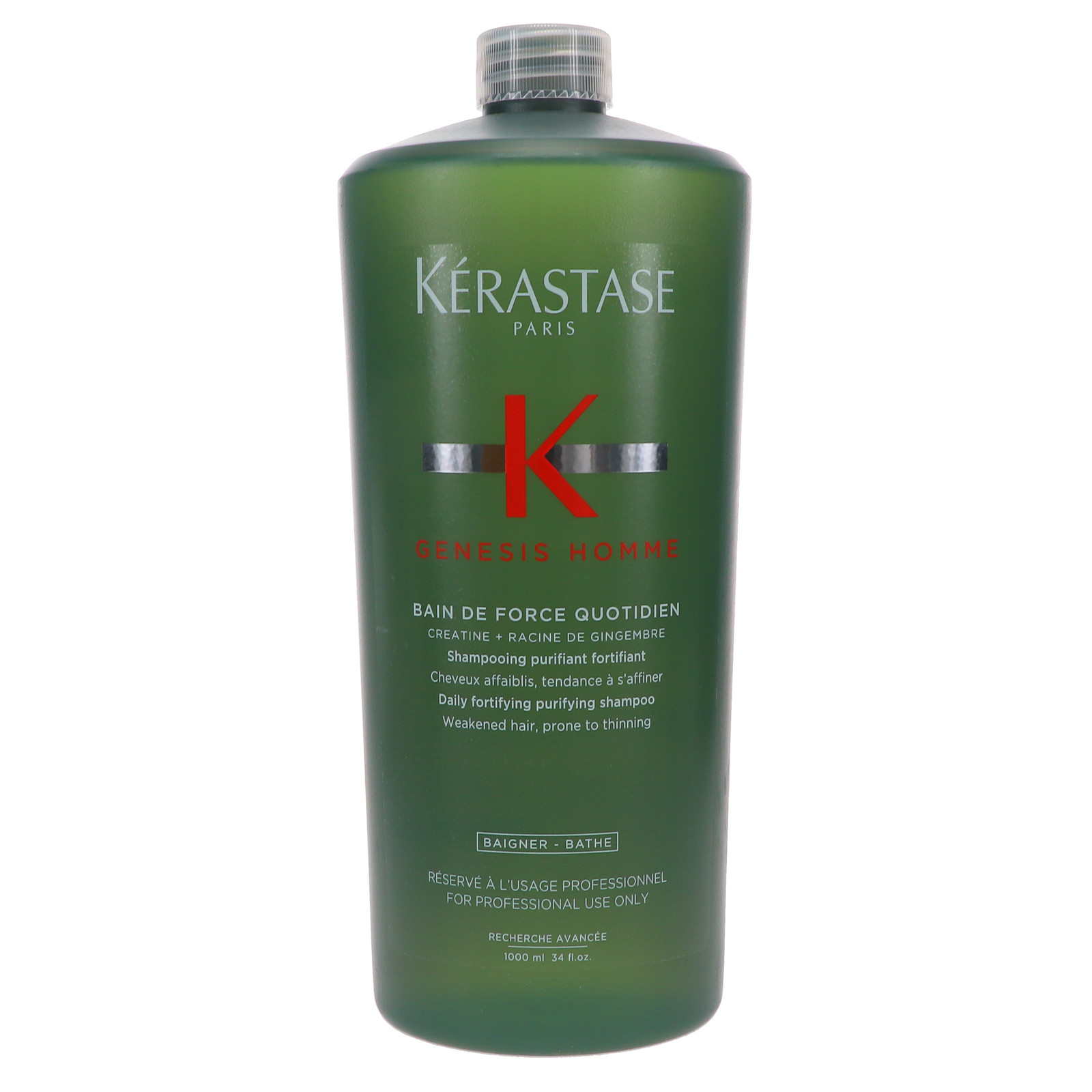 Качественный шампунь Kerastase Genesis Homme Bain de Force, 33,8 унции