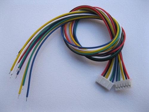 50 pcs PH 2.0mm Pitch 6 Pin Female Connector with 26AWG 300mm Leads Cable New - 第 1/4 張圖片