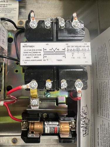 NEU QUADRATISCH D 30A GESCHLOSSENER BELEUCHTUNGSSCHÜTZ 3Ø 120V SPULE 600V 8903SMW1V81CFF4T - Bild 5 von 18