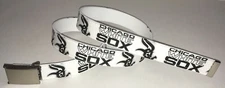 Chicago White Sox BELT & Buckle Baseball Team MLB Fan Game Gear Apparel Shop New