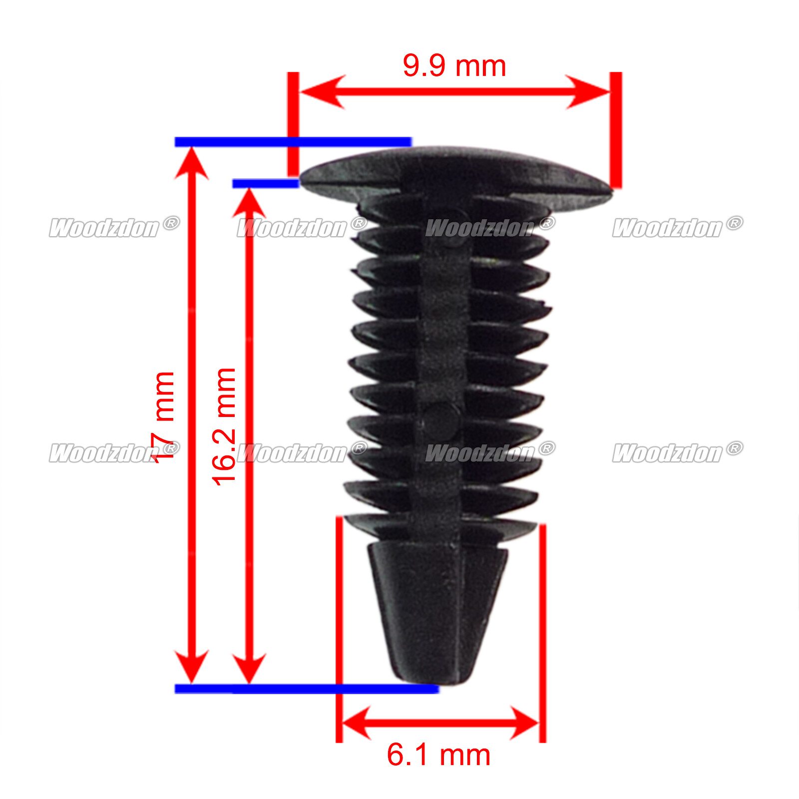 100 Weatherstrip Clip Front & Rear Doors Retainer A 19149 4658673 For ...